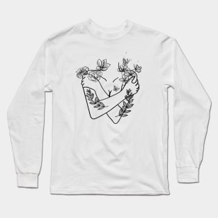 Line art woman Long Sleeve T-Shirt